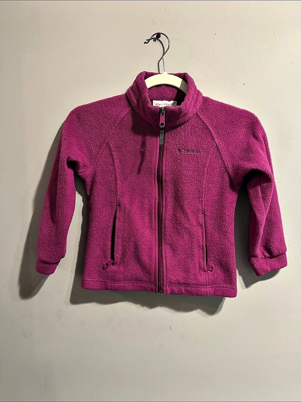 Columbia Girls' Benton Springs Fleece Jacket Pink Girls 6/6X